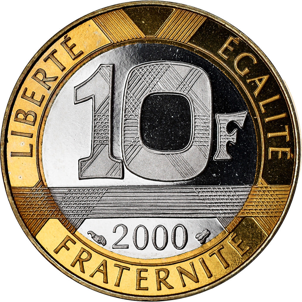 Coin, France, Génie, 10 Francs, 2000, Paris, Proof, MS(64), Aluminum-Bronze
