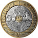 Coin, France, Mont Saint Michel, 20 Francs, 1999, Paris, MS(64), Tri-Metallic