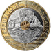 Coin, France, Mont Saint Michel, 20 Francs, 1998, Paris, MS(63), Tri-Metallic