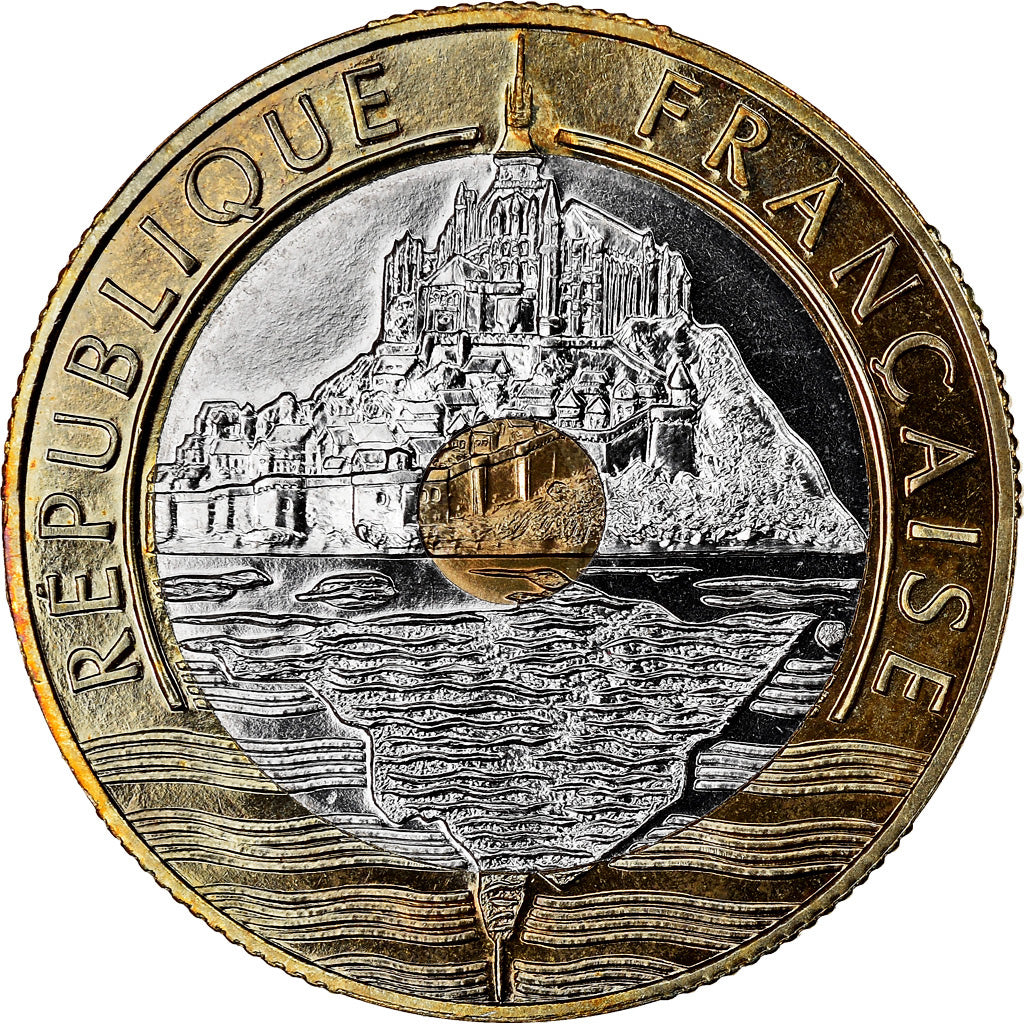 Coin, France, Mont Saint Michel, 20 Francs, 1997, Paris, Proof, MS(64)