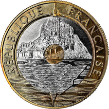 Coin, France, Mont Saint Michel, 20 Francs, 1997, Paris, Proof, MS(64)