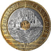 Coin, France, Mont Saint Michel, 20 Francs, 1996, Paris, MS(64), Tri-Metallic