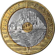 Munten, Frankrijk, 20 Francs, 1992, Paris, 4 series of streaks, PR+, Bimetallic