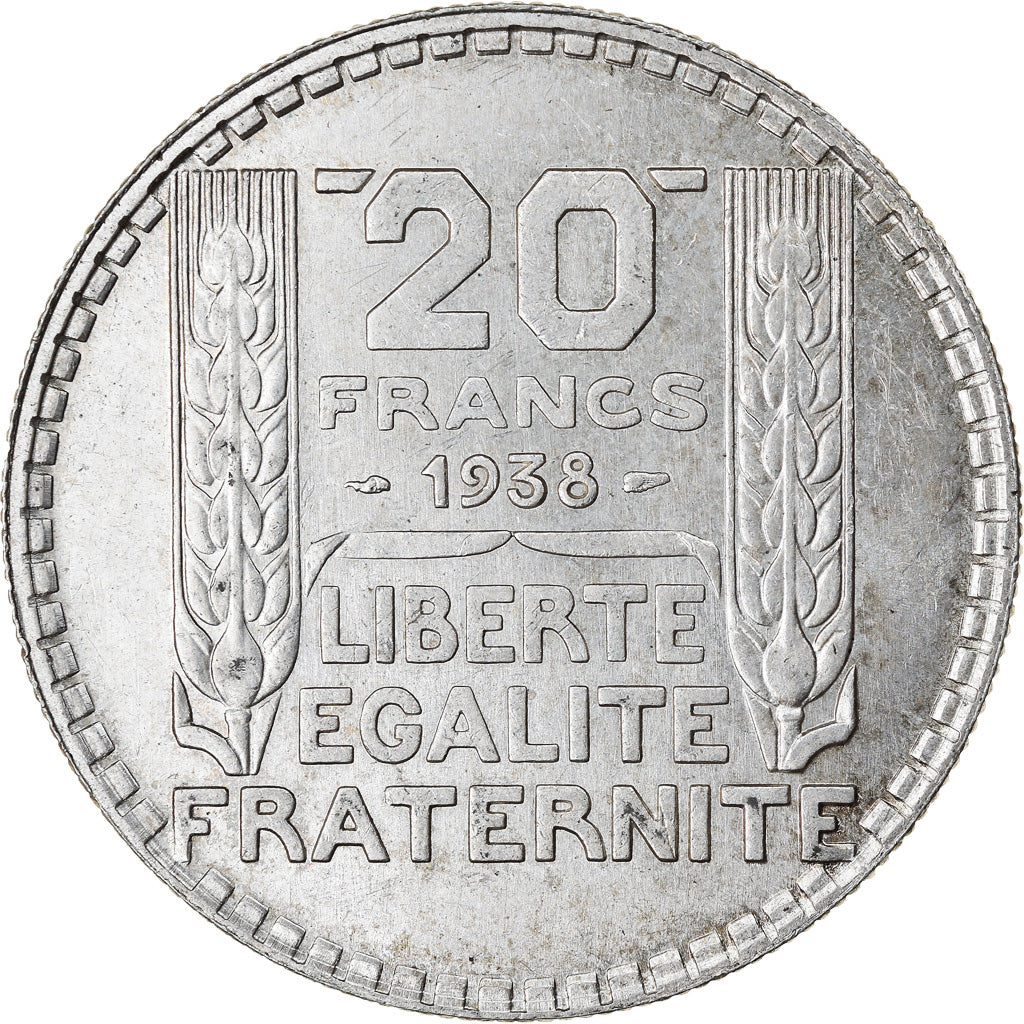 Monnaie, France, Turin, 20 Francs, 1938, Paris, SUP+, Argent, Gadoury:852