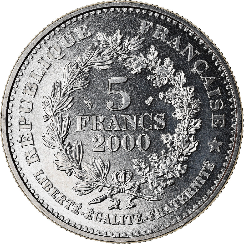 Münze, Frankreich, Marianne du nouveau franc, 5 Francs, 2000, Paris, UNZ+