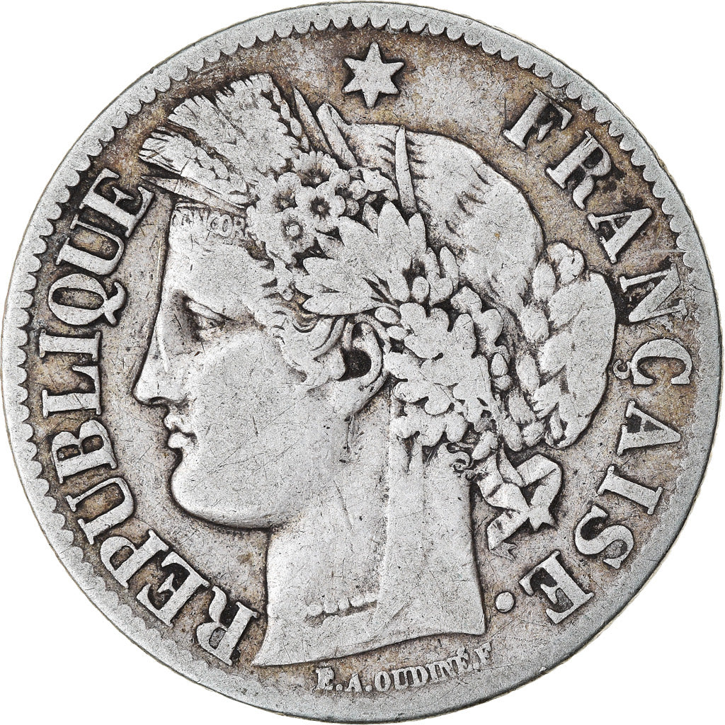 Coin, France, Cérès, 2 Francs, 1888, Paris, VF(20-25), Silver, KM:817.1