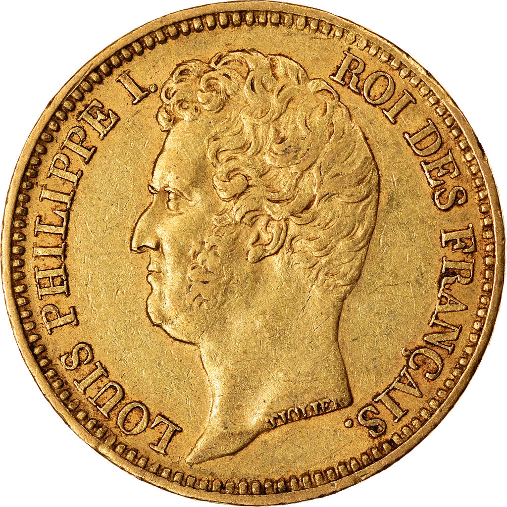 Moneda, Francia, Louis-Philippe, 20 Francs, 1831, Paris, MBC+, Oro, KM:739.1