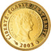 France, 1/4 Euro, 2003, bicentenaire du Franc germinal, MS(65-70), Gold