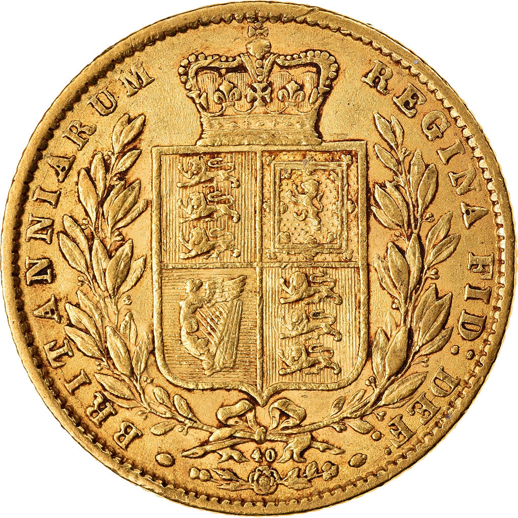 Coin, Great Britain, Victoria, Sovereign, 1869, London, EF(40-45), Gold