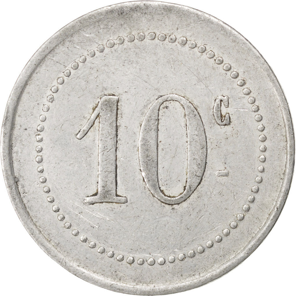 France, 10 Centimes, 1917, EF(40-45), Aluminium, Elie #10.2, 1.23