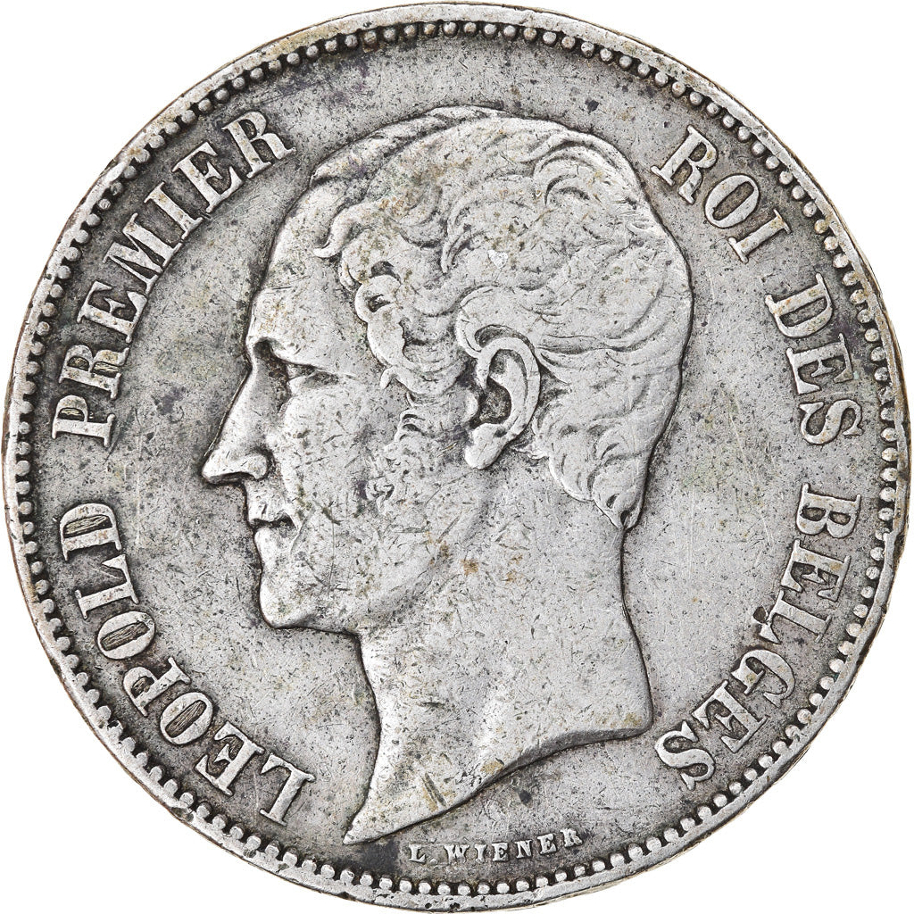 Monnaie, Belgique, Leopold I, 5 Francs, 5 Frank, 1853, TB+, Argent, KM:17