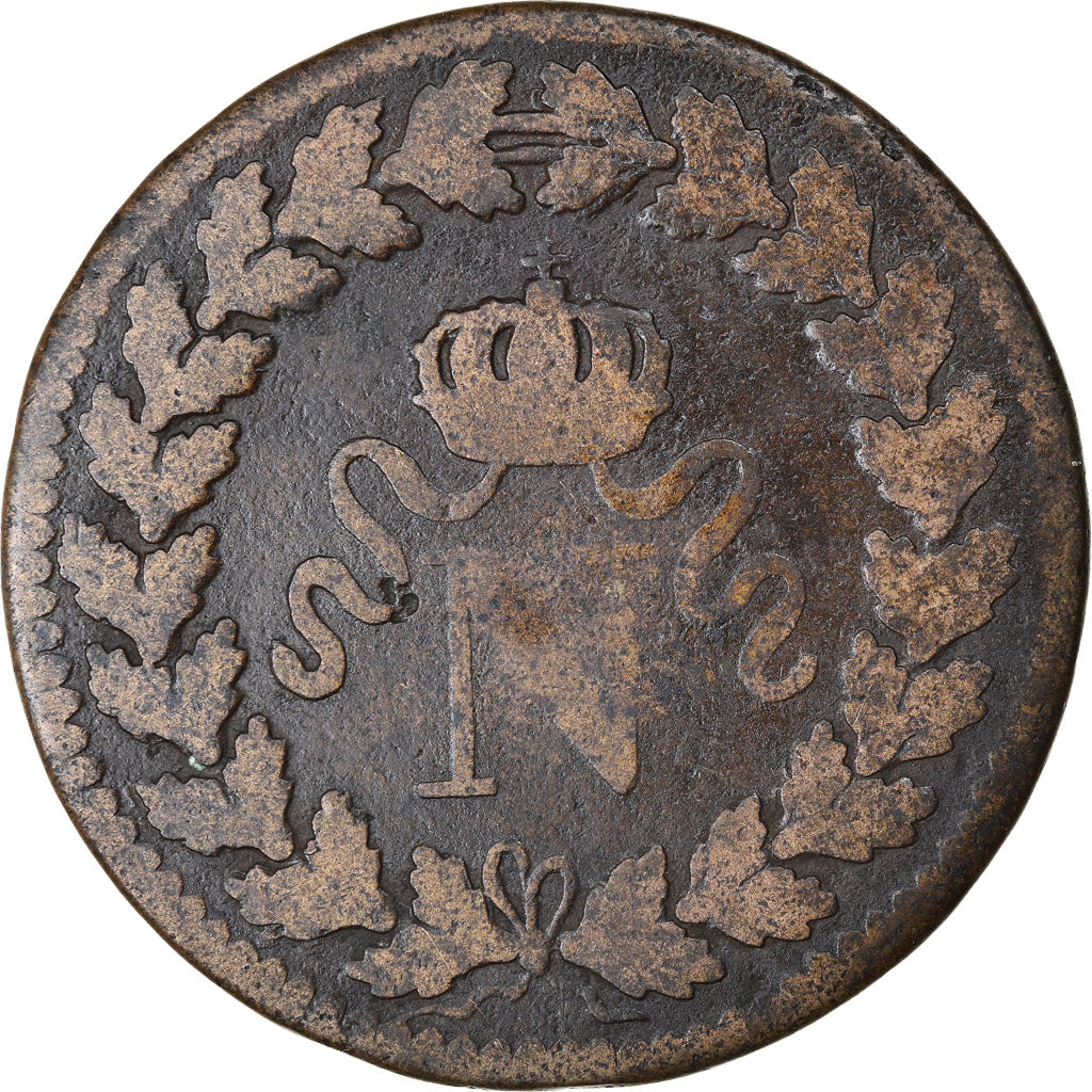 Coin, France, Napoleon I, Decime, 1815, Strasbourg, VF(20-25), Bronze
