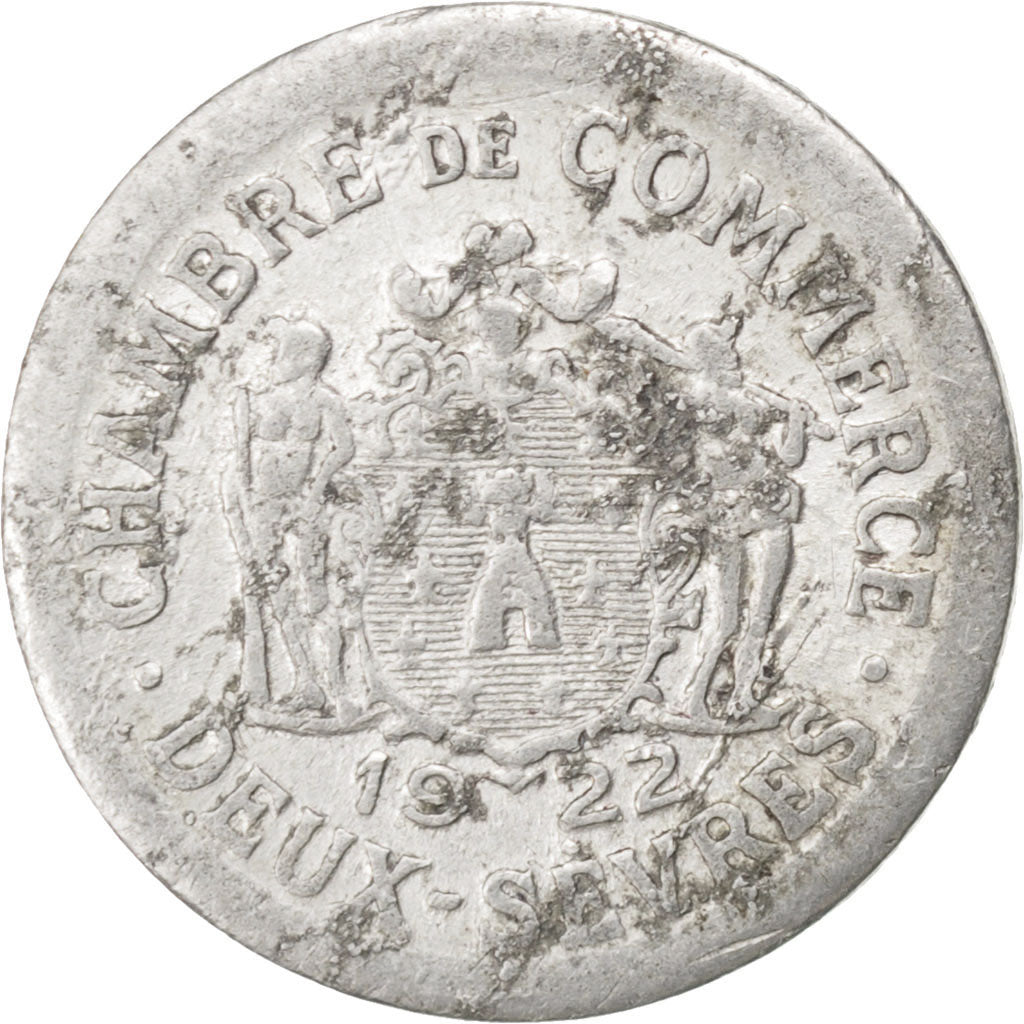 Moneta, Francia, 5 Centimes, 1922, MB, Alluminio, Elie:10.1