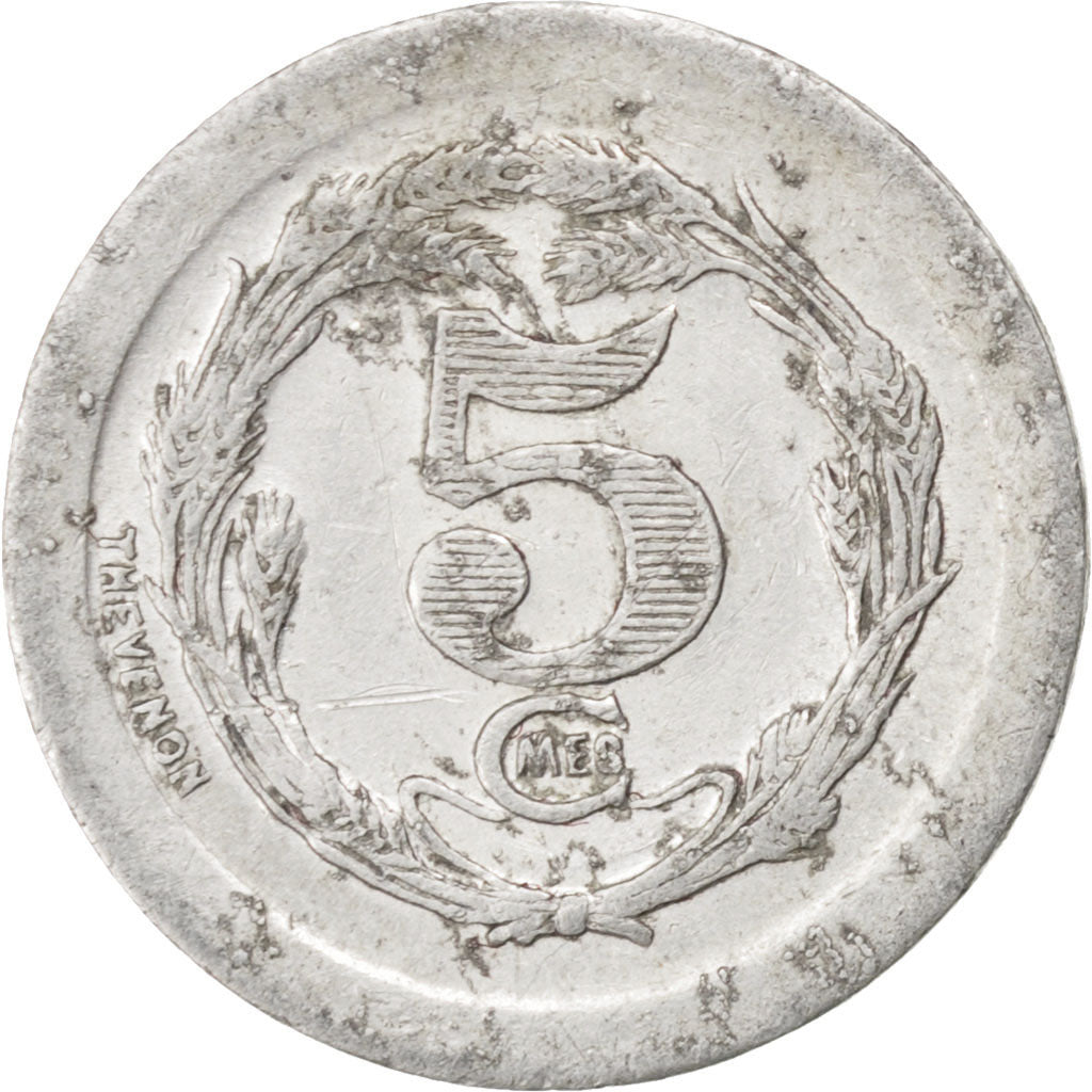 Moneta, Francia, 5 Centimes, 1922, MB, Alluminio, Elie:10.1