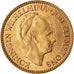 Münze, Niederlande, Wilhelmina I, 10 Gulden, 1925, VZ+, Gold, KM:162