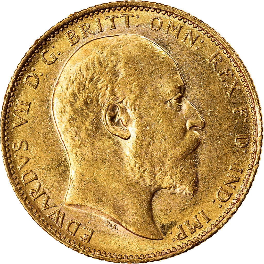 Münze, Australien, Edward VII, Sovereign, 1902, Melbourne, VZ+, Gold, KM:15