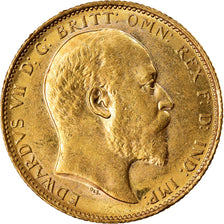 Münze, Australien, Edward VII, Sovereign, 1902, Melbourne, VZ+, Gold, KM:15