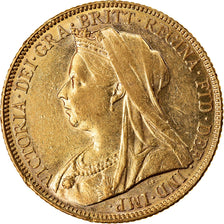 Moneda, Australia, Victoria, Sovereign, 1899, Melbourne, EBC, Oro, KM:13