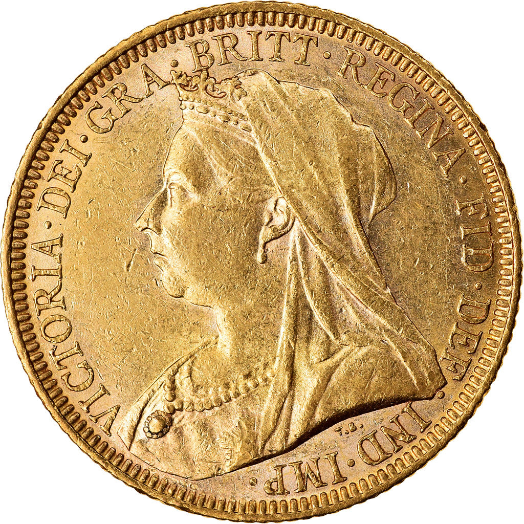 Coin, Australia, Victoria, Sovereign, 1894, Melbourne, AU(55-58), Gold, KM:13