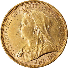 Coin, Australia, Victoria, Sovereign, 1894, Melbourne, AU(55-58), Gold, KM:13