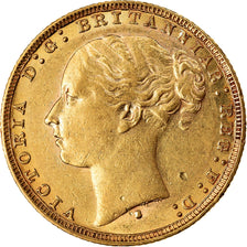 Münze, Australien, Victoria, Sovereign, 1879, Sydney, VZ, Gold, KM:7