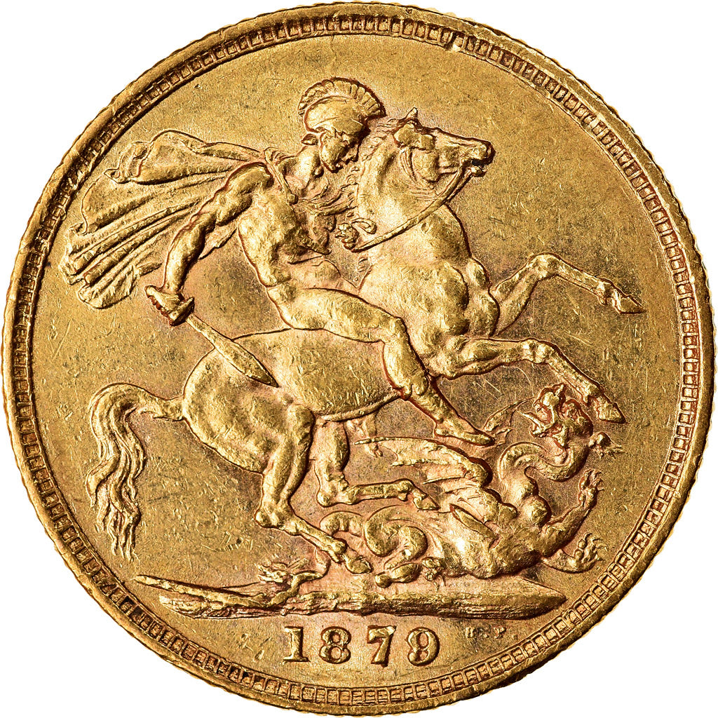 Münze, Australien, Victoria, Sovereign, 1879, Sydney, VZ, Gold, KM:7