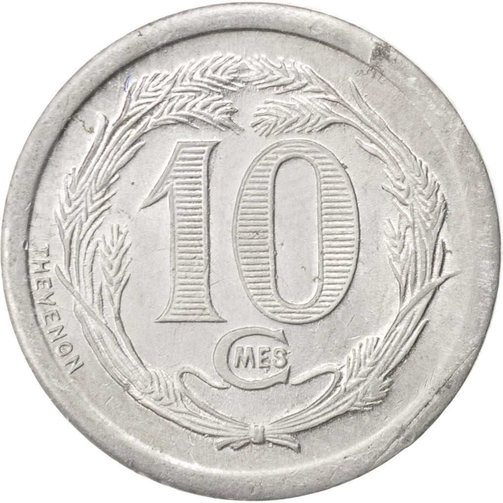 France, 10 Centimes, 1922, AU(55-58), Aluminium, Elie #10.2, 1.28