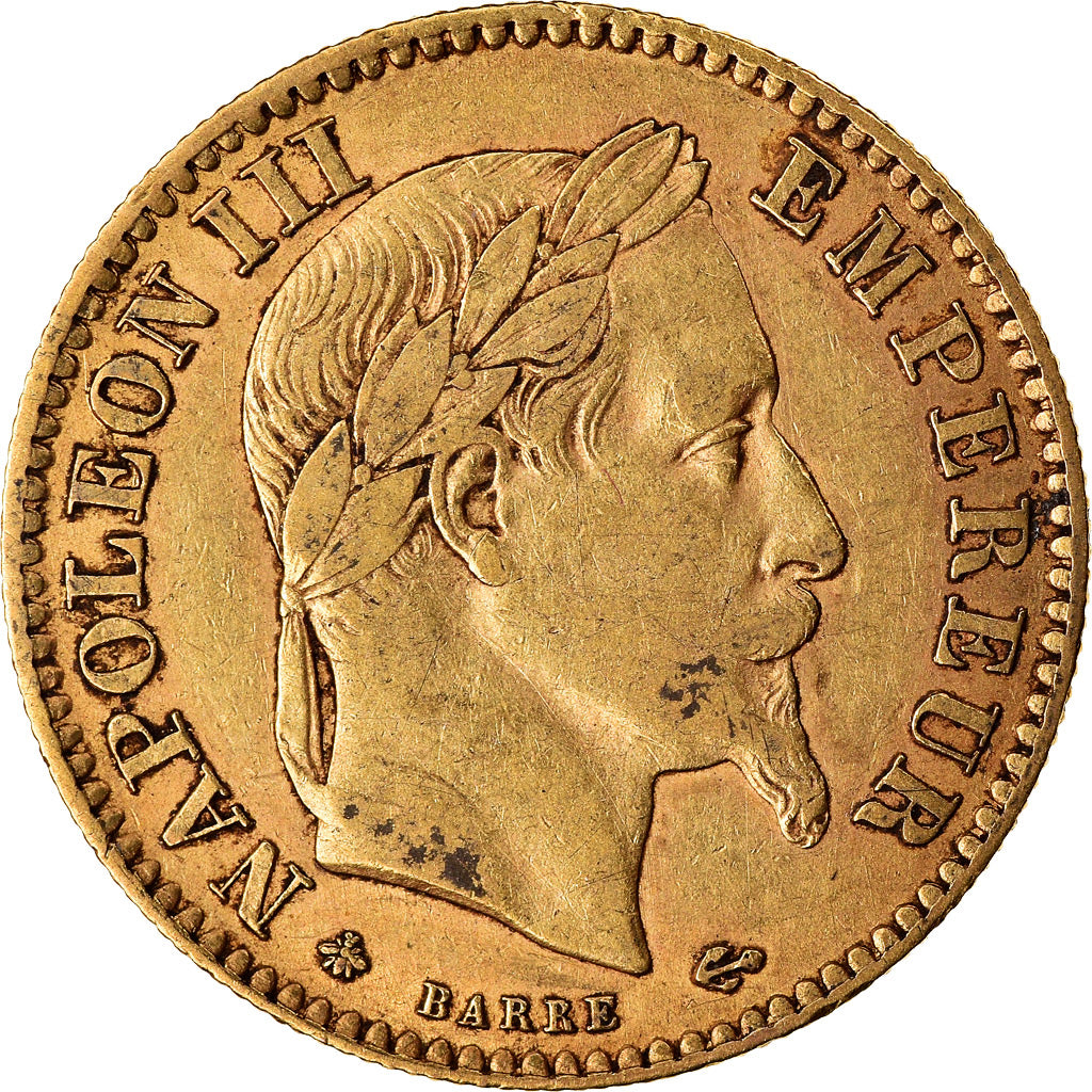 Moneta, Francja, Napoleon III, Napoléon III, 10 Francs, 1862, Paris, EF(40-45)