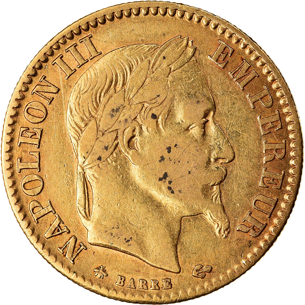 Munten, Frankrijk, Napoleon III, Napoléon III, 10 Francs, 1863, Paris, ZF+