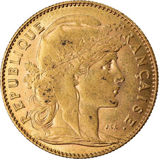 Coin, France, Marianne, 10 Francs, 1900, Paris, EF(40-45), Gold, KM:846