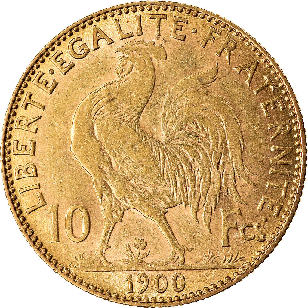Coin, France, Marianne, 10 Francs, 1900, Paris, EF(40-45), Gold, KM:846