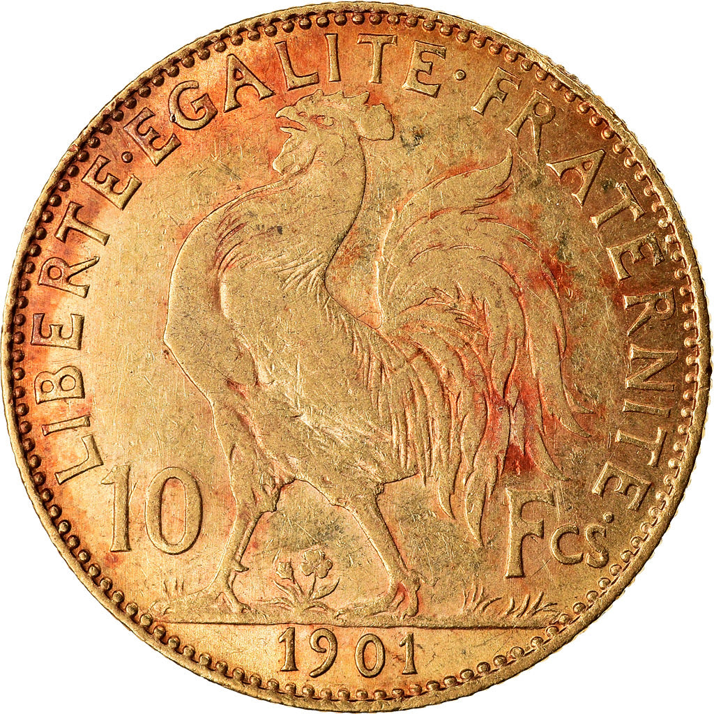 Coin, France, Marianne, 10 Francs, 1901, Paris, EF(40-45), Gold, KM:846