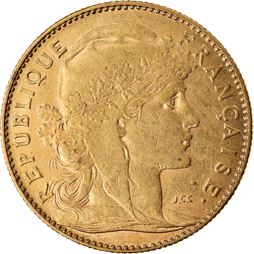 Coin, France, Marianne, 10 Francs, 1901, Paris, EF(40-45), Gold, KM:846
