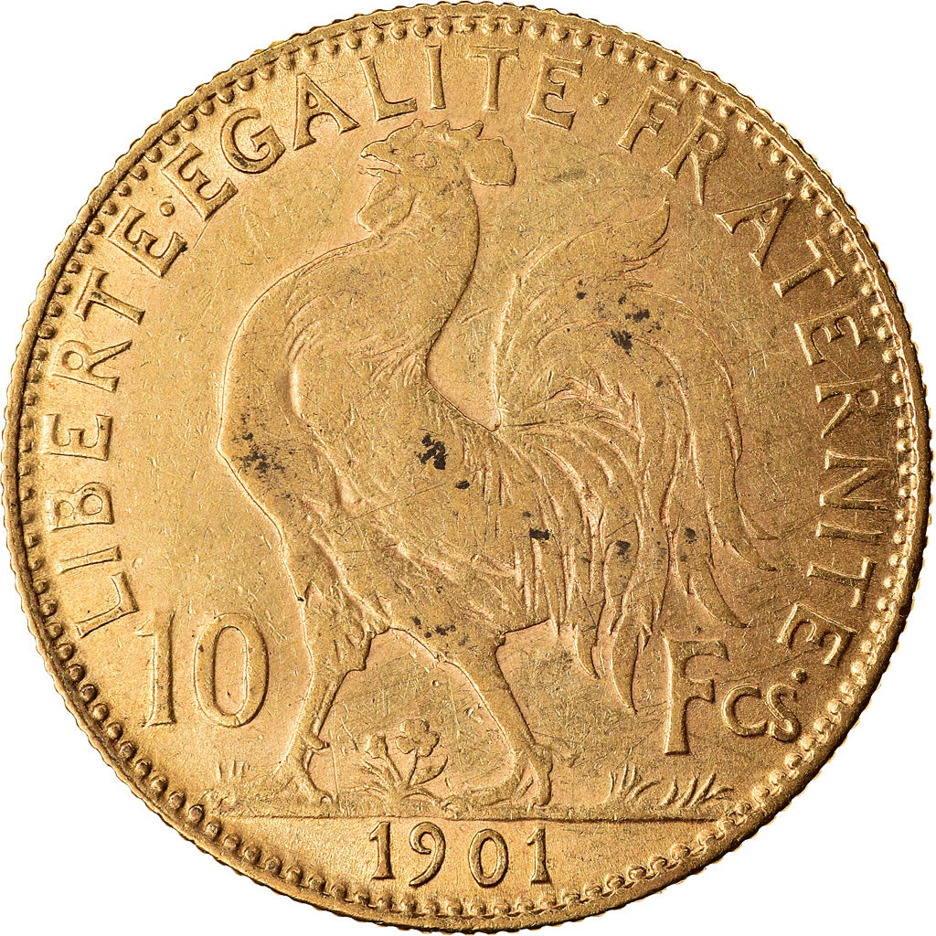 Coin, France, Marianne, 10 Francs, 1901, Paris, EF(40-45), Gold, KM:846