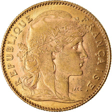 Coin, France, Marianne, 10 Francs, 1907, Paris, AU(50-53), Gold, KM:846
