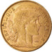 Moneda, Francia, Marianne, 10 Francs, 1909, Paris, MBC, Oro, KM:846