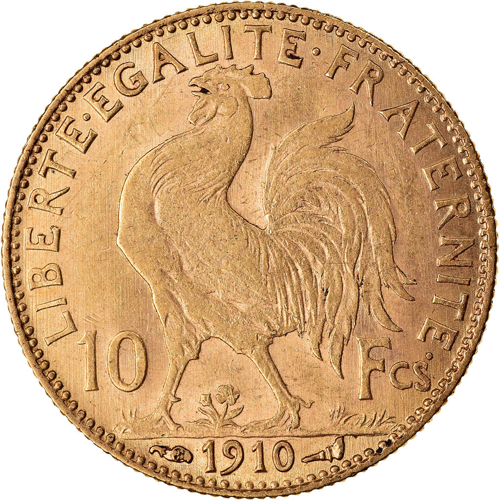 Coin, France, Marianne, 10 Francs, 1910, Paris, EF(40-45), Gold, KM:846