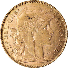 Moneda, Francia, Marianne, 10 Francs, 1912, Paris, EBC, Oro, KM:846