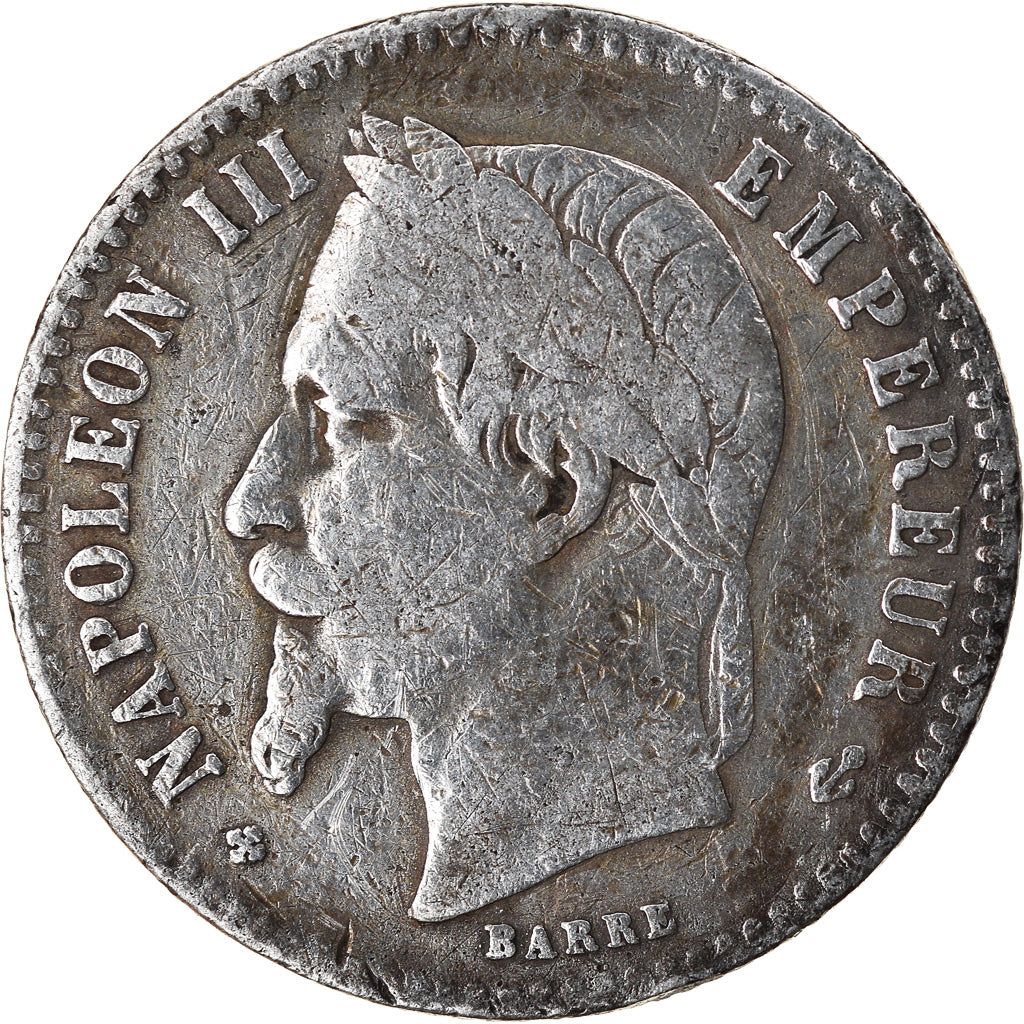 Coin, France, Napoleon III, Napoléon III, 50 Centimes, 1866, Strasbourg