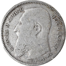 Coin, Belgium, 50 Centimes, 1907, VF(20-25), Silver, KM:61.1