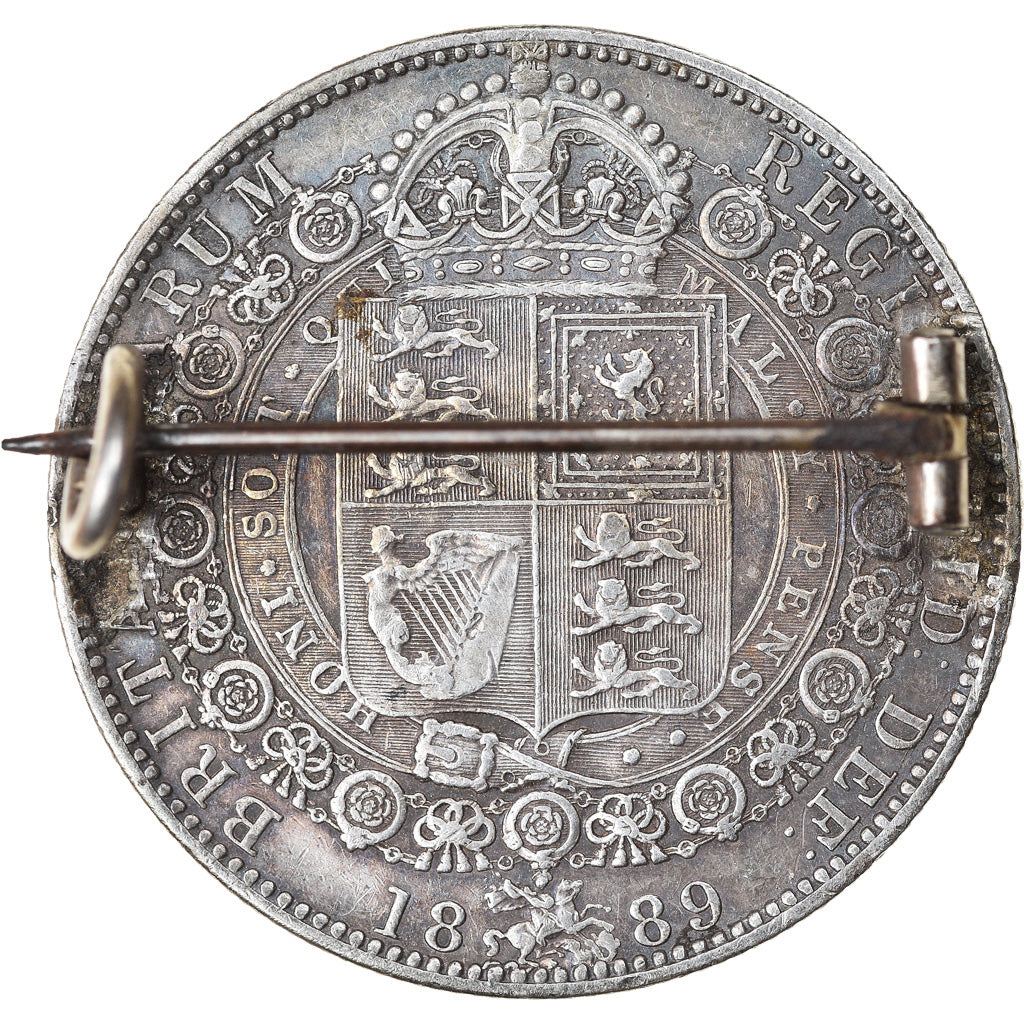 Coin, Great Britain, Victoria, 1/2 Crown, 1889, London, EF(40-45), Silver