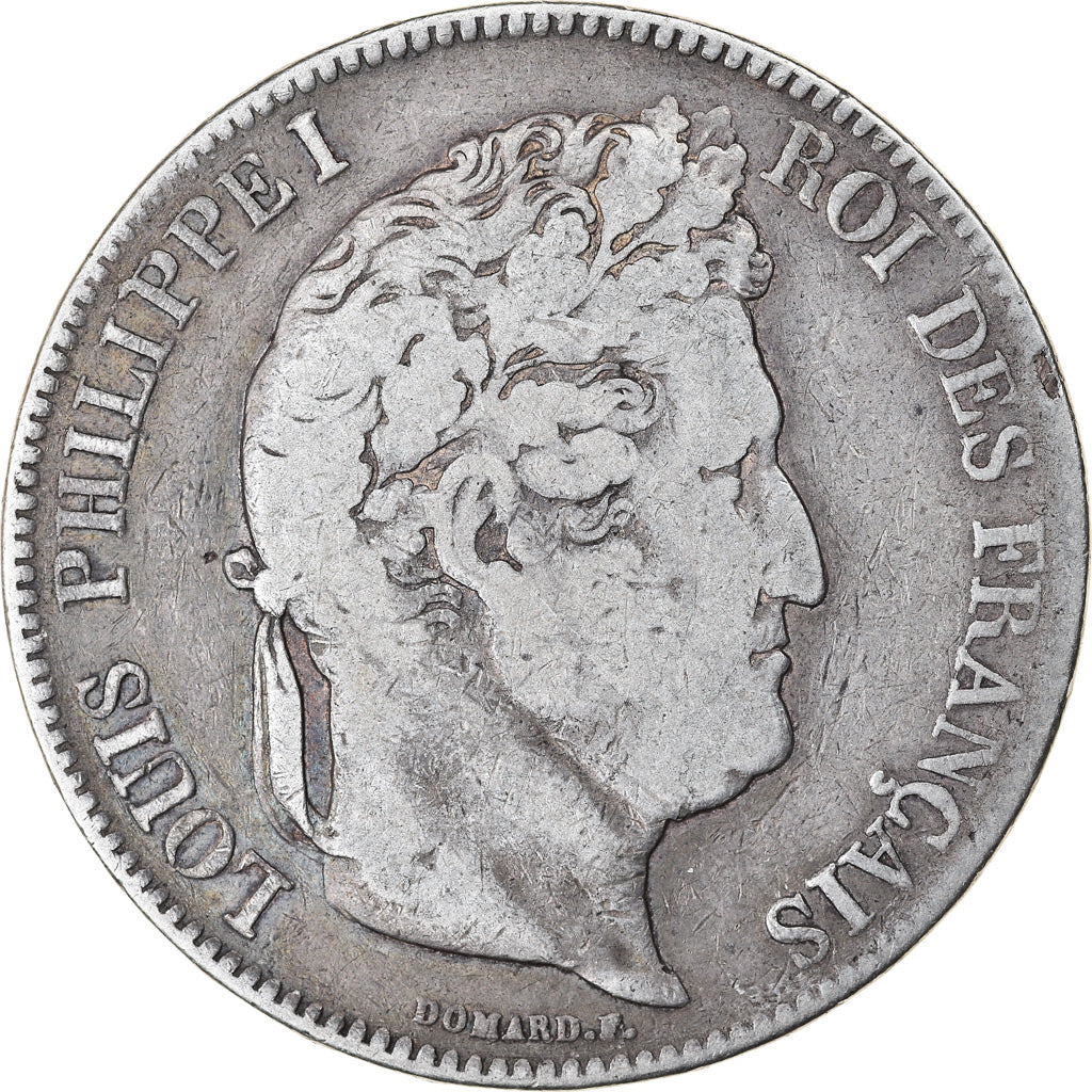 Coin, France, Louis-Philippe, 5 Francs, 1834, La Rochelle, VF(20-25), Silver
