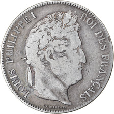 Coin, France, Louis-Philippe, 5 Francs, 1834, La Rochelle, VF(20-25), Silver