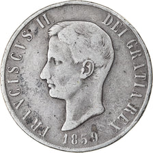 ITALIAN STATES, Francesco II, 120 Grana, 1859, VF(20-25), Silver, KM:381