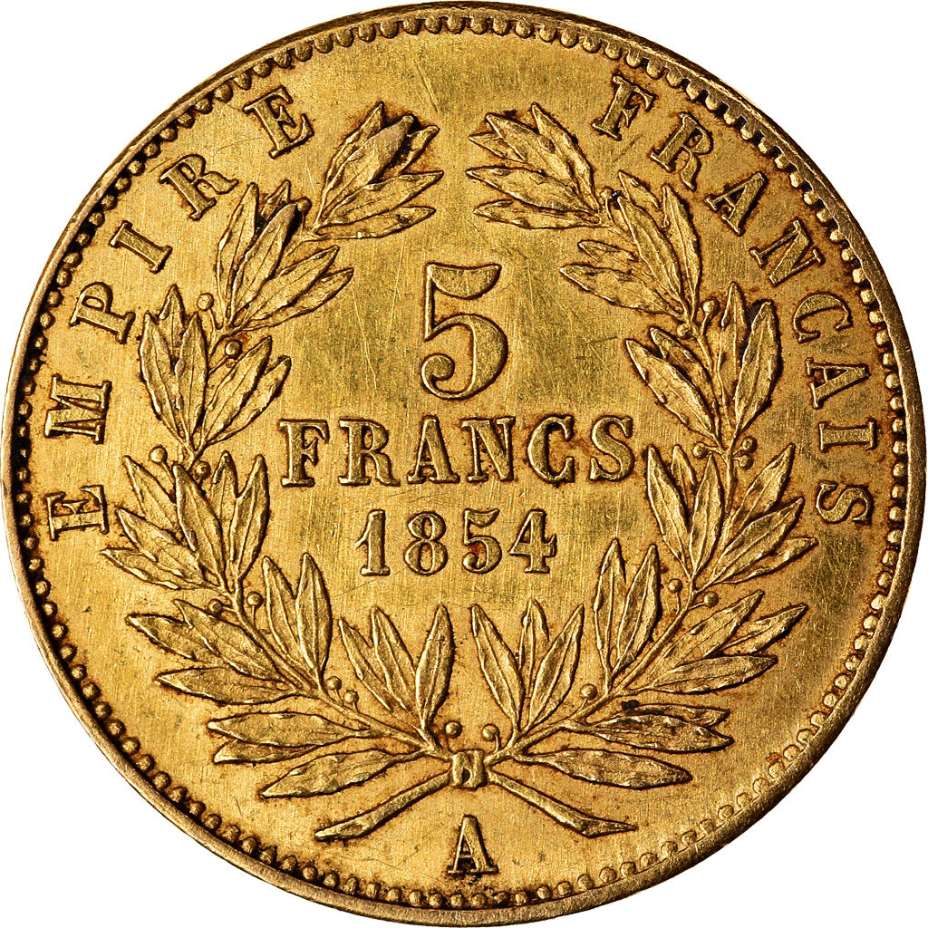 Münze, Frankreich, Napoleon III, Napoléon III, 5 Francs, 1854, Paris, Petit