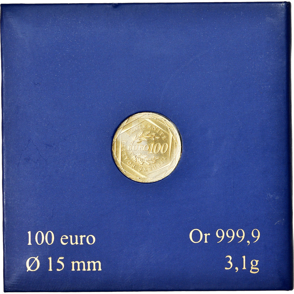 France, 100 Euro, 2010, MS(65-70), Gold, KM:1536