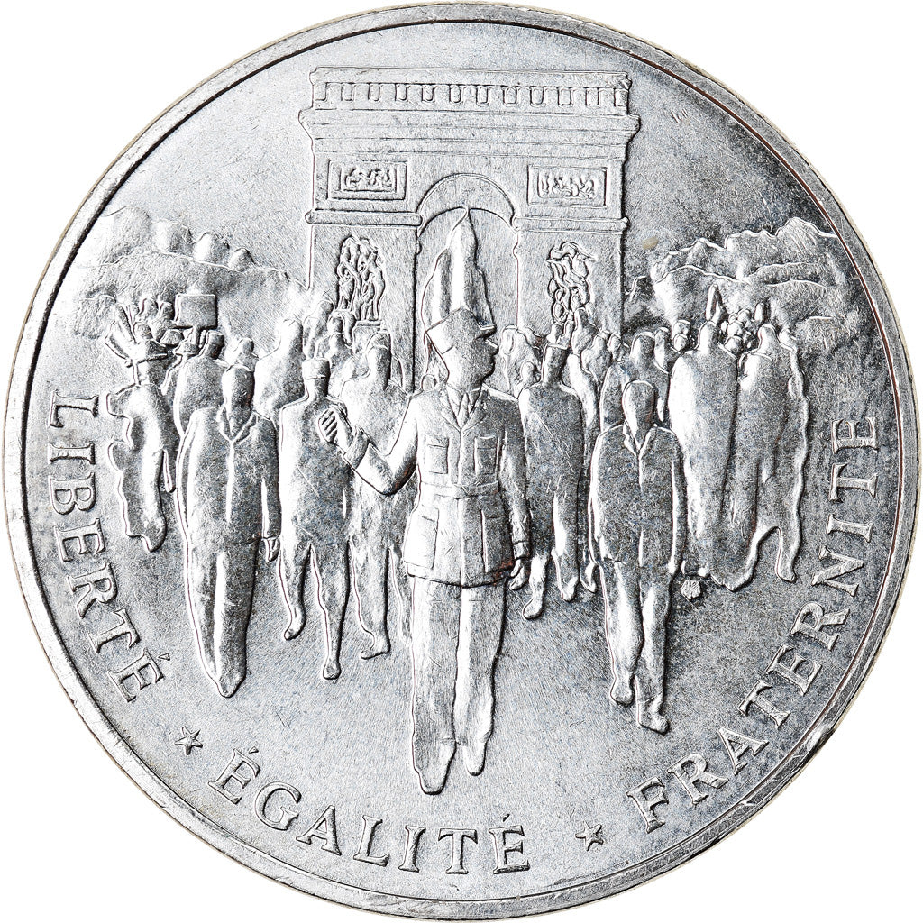 Coin, France, Libération de Paris, 100 Francs, 1994, MS(63), Silver, KM:1045.1