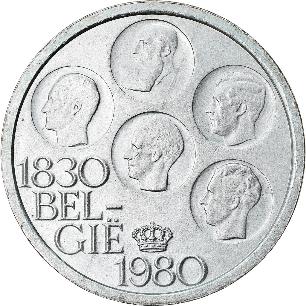 Moneda, Bélgica, 500 Francs, 500 Frank, 1980, Brussels, EBC+, Plata recubierta