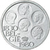 Coin, Belgium, 500 Francs, 500 Frank, 1980, Brussels, MS(60-62), Silver Clad