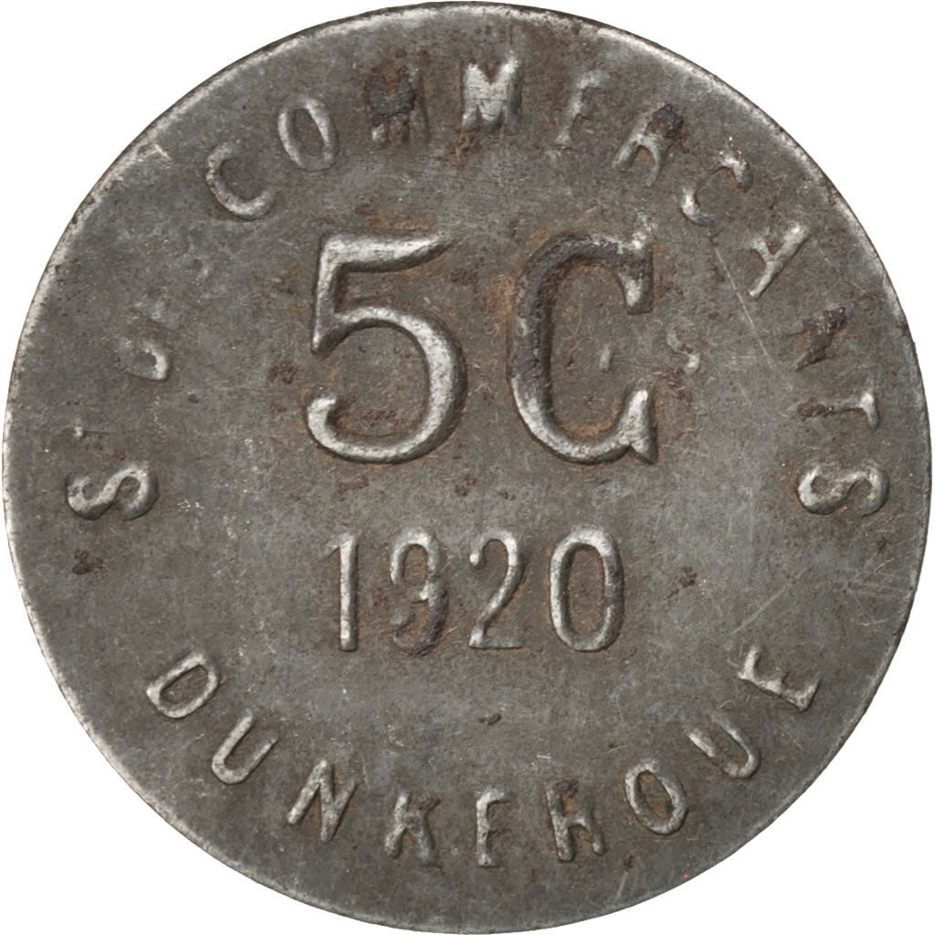 France, 5 Centimes, 1920, VF(30-35), Iron, Elie #10.1, 0.63